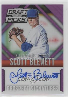 2014 Panini Prizm Perennial Draft Picks - Prospect Signatures - Purple Prizm #56 - Scott Blewett /149