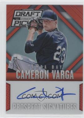 2014 Panini Prizm Perennial Draft Picks - Prospect Signatures - Red Prizm #60 - Cameron Varga /100