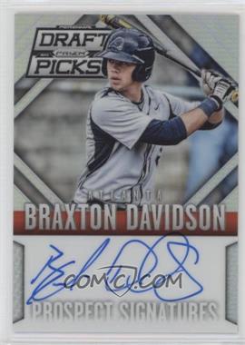 2014 Panini Prizm Perennial Draft Picks - Prospect Signatures - Silver Prizm #32 - Braxton Davidson