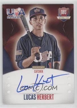 2014 Panini USA Baseball Box Set - 18U National Team Signatures #LH - 18U National Team - Lucas Herbert /499