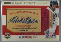 Collegiate National Team - Mark Mathias [Noted] #/30