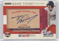 Collegiate National Team - Tate Matheny [Good to VG‑EX] #/30