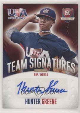 2014 Panini USA Baseball Box Set - [Base] - Signatures #49 - 15U National Team - Hunter Greene /299