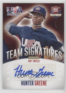 2014 Panini USA Baseball Box Set - [Base] - Signatures #49 - 15U National Team - Hunter Greene /299