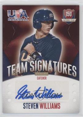 2014 Panini USA Baseball Box Set - [Base] - Signatures #62 - 15U National Team - Steven Williams /299