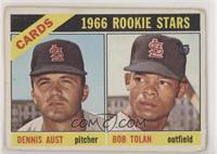 1966 Rookie Stars - Dennis Aust, Bob Tolan