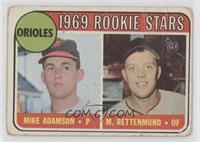 1969 Rookie Stars - Mike Adamson, Merv Rettenmund