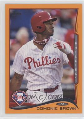 2014 Topps - [Base] - Factory Set Orange #296 - Domonic Brown /199