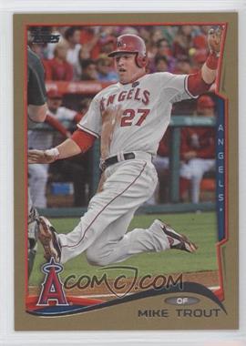 2014 Topps - [Base] - Gold #1 - Mike Trout /2014