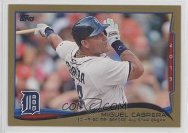 2014 Topps - [Base] - Gold #149 - Season Highlights Checklist - Miguel Cabrera (30 HR/90 RBI Before All-Star Break) /2014