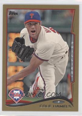 2014 Topps - [Base] - Gold #196 - Cole Hamels /2014