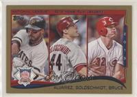 League Leaders - Pedro Alvarez, Paul Goldschmidt, Jay Bruce #/2,014