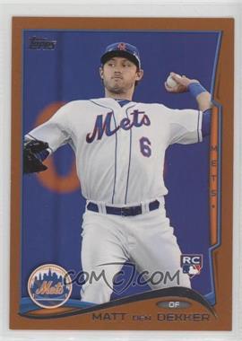 2014 Topps - [Base] - Hanger Packs Series 2 Orange #510 - Matt den Dekker