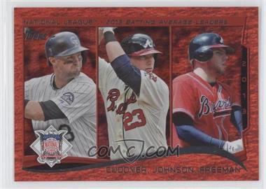 2014 Topps - [Base] - Red Hot Foil #237 - League Leaders - NL Batting Average Leaders (Michael Cuddyer, Chris Johnson, Freddie Freeman)