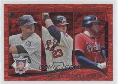 2014 Topps - [Base] - Red Hot Foil #237 - League Leaders - NL Batting Average Leaders (Michael Cuddyer, Chris Johnson, Freddie Freeman)