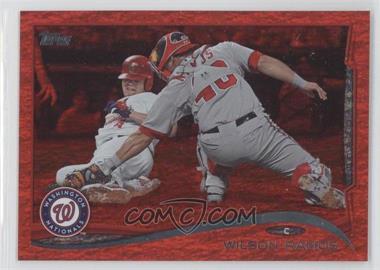 2014 Topps - [Base] - Red Hot Foil #645 - Wilson Ramos