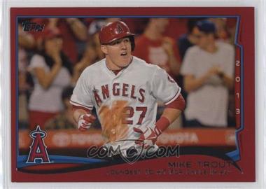 2014 Topps - [Base] - Target Red #364 - Season Highlights Checklist - Mike Trout (Youngest to Hit for Cycle in AL)