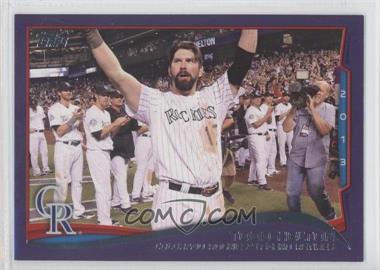 2014 Topps - [Base] - Toys R Us Purple #253 - Season Highlights Checklist - Todd Helton