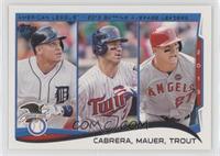 League Leaders - Miguel Cabrera, Joe Mauer, Mike Trout