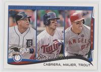 League Leaders - Miguel Cabrera, Joe Mauer, Mike Trout