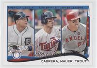 League Leaders - Miguel Cabrera, Joe Mauer, Mike Trout