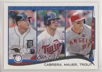 League Leaders - Miguel Cabrera, Joe Mauer, Mike Trout