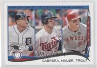 League Leaders - Miguel Cabrera, Joe Mauer, Mike Trout