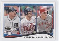 League Leaders - Miguel Cabrera, Joe Mauer, Mike Trout