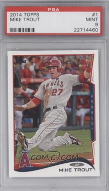 2014 Topps - [Base] #1.1 - Mike Trout (Base) [PSA 9 MINT]