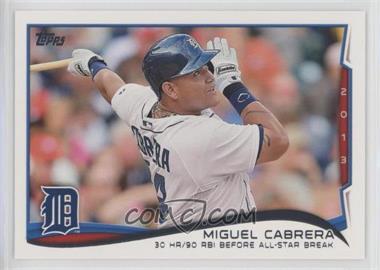 2014 Topps - [Base] #149 - Season Highlights Checklist - Miguel Cabrera (30 HR/90 RBI Before All-Star Break)