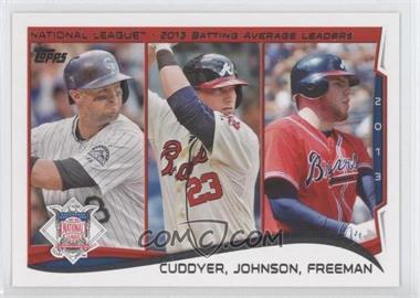 2014 Topps - [Base] #237 - League Leaders - NL Batting Average Leaders (Michael Cuddyer, Chris Johnson, Freddie Freeman)