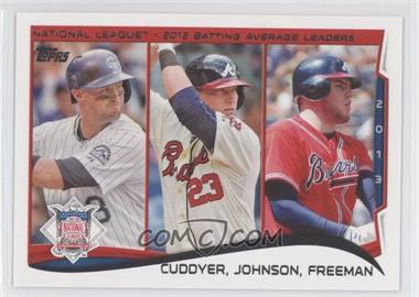 2014 Topps - [Base] #237 - League Leaders - NL Batting Average Leaders (Michael Cuddyer, Chris Johnson, Freddie Freeman)