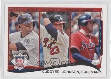 2014 Topps - [Base] #237 - League Leaders - NL Batting Average Leaders (Michael Cuddyer, Chris Johnson, Freddie Freeman)