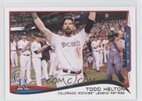 Season Highlights Checklist - Todd Helton