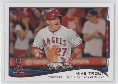 2014 Topps - [Base] #364 - Season Highlights Checklist - Mike Trout (Youngest to Hit for Cycle in AL)