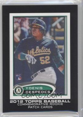 2014 Topps - Manufactured Commemorative Rookie Patch #RCP-17 - Yoenis Cespedes