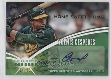 2014 Topps - The Future is Now - Autographs #FNA-YC1 - Yoenis Cespedes /25