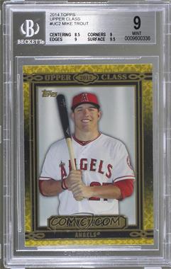 2014 Topps - Upper Class #UC-2 - Mike Trout [BGS 9 MINT]