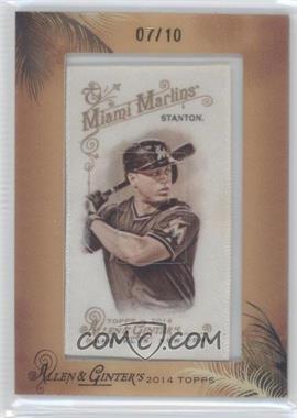 2014 Topps Allen & Ginter's - [Base] - Silk Mini Framed #83 - Giancarlo Stanton /10