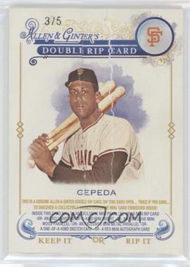 2014 Topps Allen & Ginter's - Double Rip Cards - Ripped #DRIP-82 - Orlando Cepeda, Willie Mays /5
