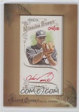 2014 Topps Allen & Ginter's - Framed Mini Autographs - Red Ink #AGA-WP - Wily Peralta /10