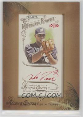 2014 Topps Allen & Ginter's - Framed Mini Autographs - Red Ink #AGA-WP - Wily Peralta /10