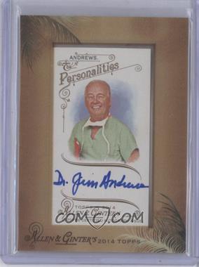 2014 Topps Allen & Ginter's - Framed Mini Autographs #AGA-JAN - Dr. James Andrews