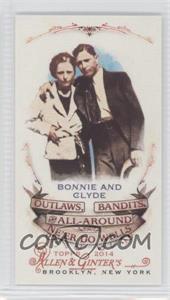 2014 Topps Allen & Ginter's - Outlaws Bandits and All Around Neer Do Wells Mini #OBA-06 - Bonnie And Clyde
