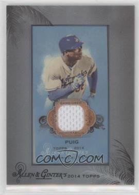 2014 Topps Allen & Ginter's - Relics B #RB-YP - Yasiel Puig