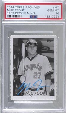 2014 Topps Archives - 1969 Topps Deckle Edge Minis #MT - Mike Trout [PSA 10 GEM MT]