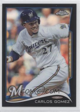 2014 Topps Chrome - [Base] - Black Refractor #38 - Carlos Gomez /100