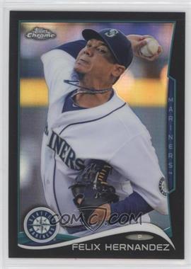 2014 Topps Chrome - [Base] - Black Refractor #61 - Felix Hernandez /100