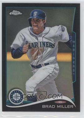 2014 Topps Chrome - [Base] - Black Refractor #82 - Brad Miller /100