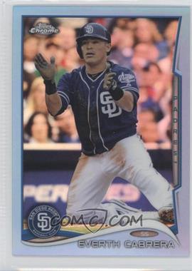 2014 Topps Chrome - [Base] - Blue Refractor #113 - Everth Cabrera /199